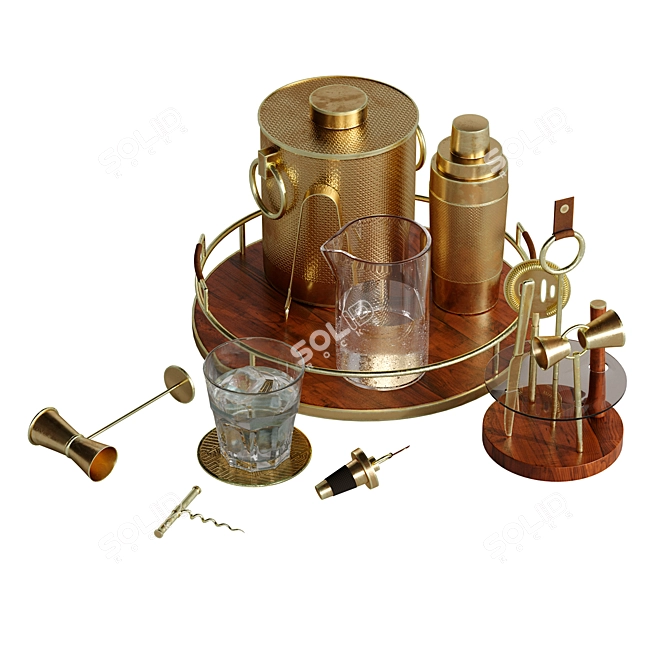 Bar Essentials Accessory Set 1 3D model image 1