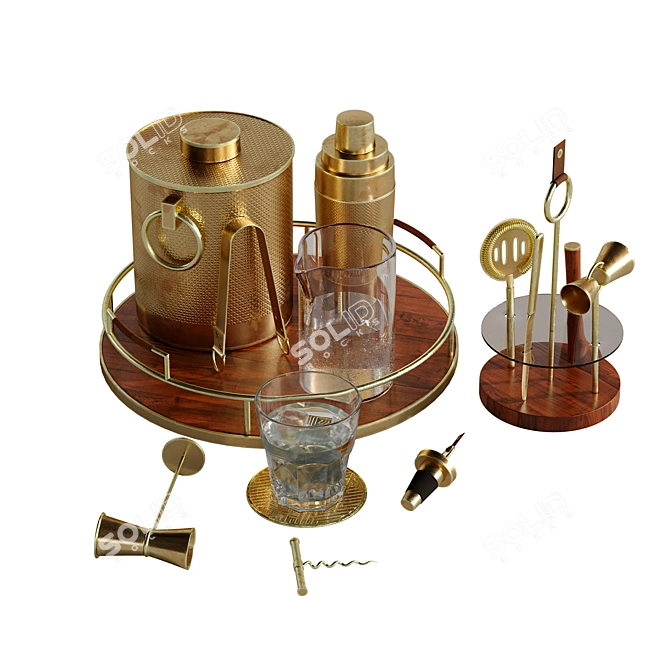 Bar Essentials Accessory Set 1 3D model image 2