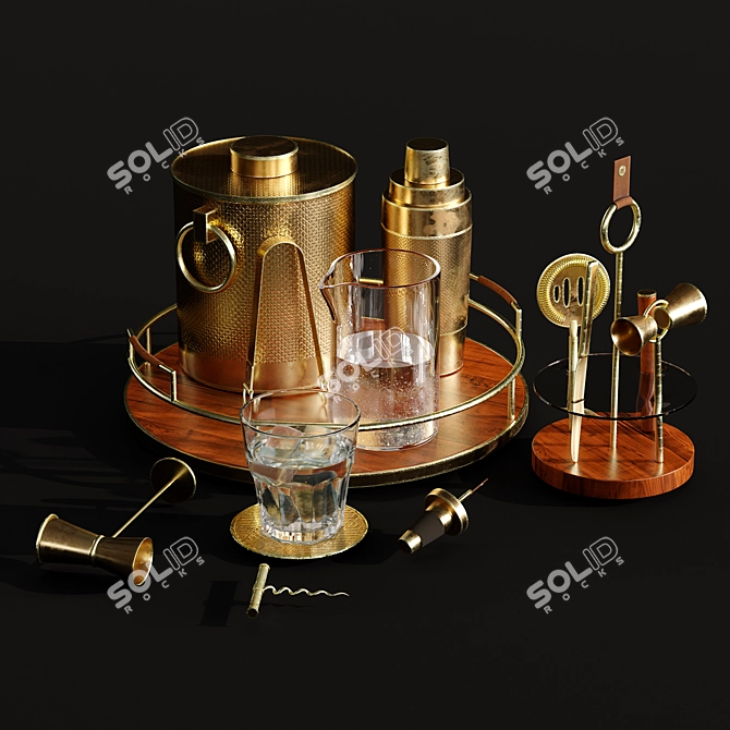Bar Essentials Accessory Set 1 3D model image 4