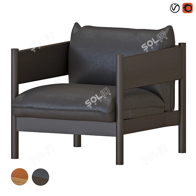 Modern Arbor Armchair | 3D Model 3D model image 1