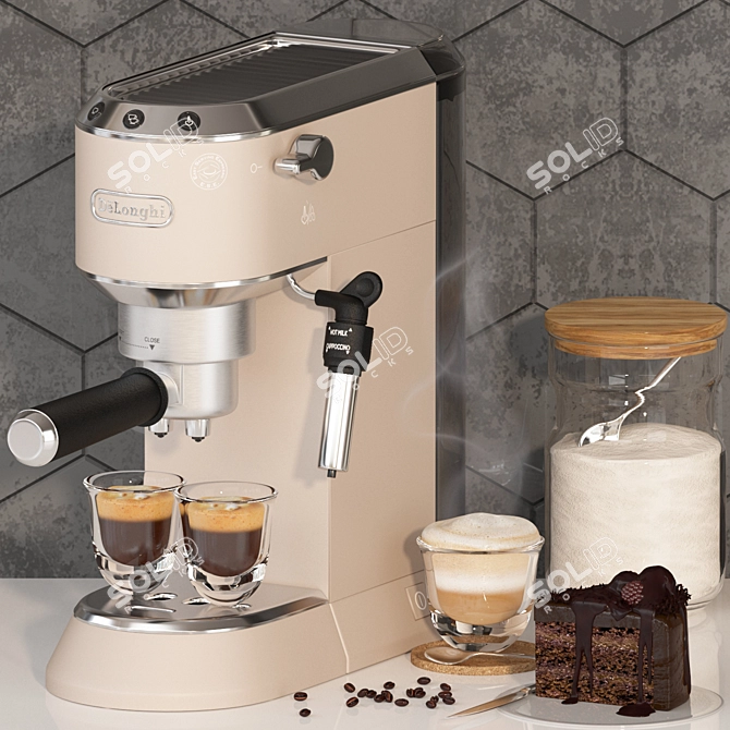 Sleek 2015 DeLonghi Coffee Machine 3D model image 3