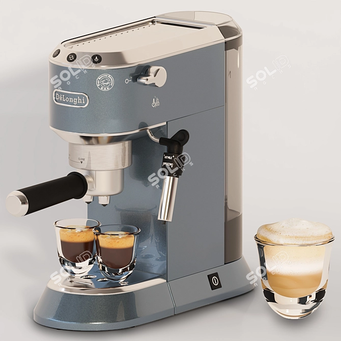 Sleek 2015 DeLonghi Coffee Machine 3D model image 5