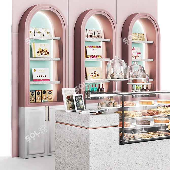 Delicious Pastry Bakery Shop 3D Model 3D model image 2