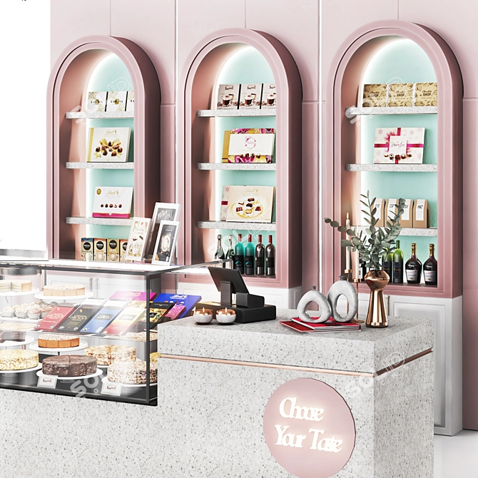 Delicious Pastry Bakery Shop 3D Model 3D model image 3