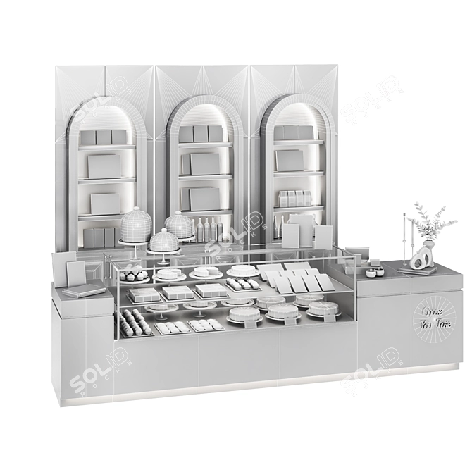 Delicious Pastry Bakery Shop 3D Model 3D model image 4