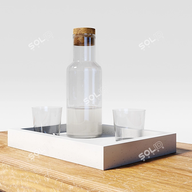 Title: Eco-style Coffee Table 3D model image 2