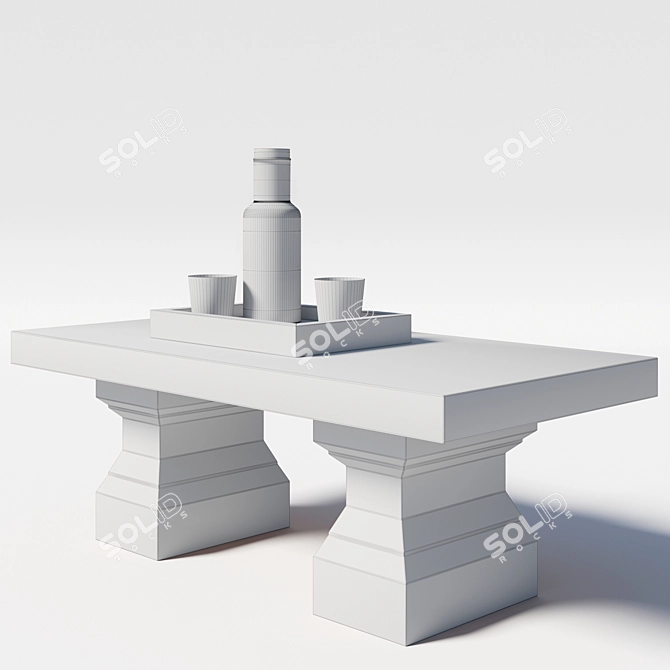 Title: Eco-style Coffee Table 3D model image 3