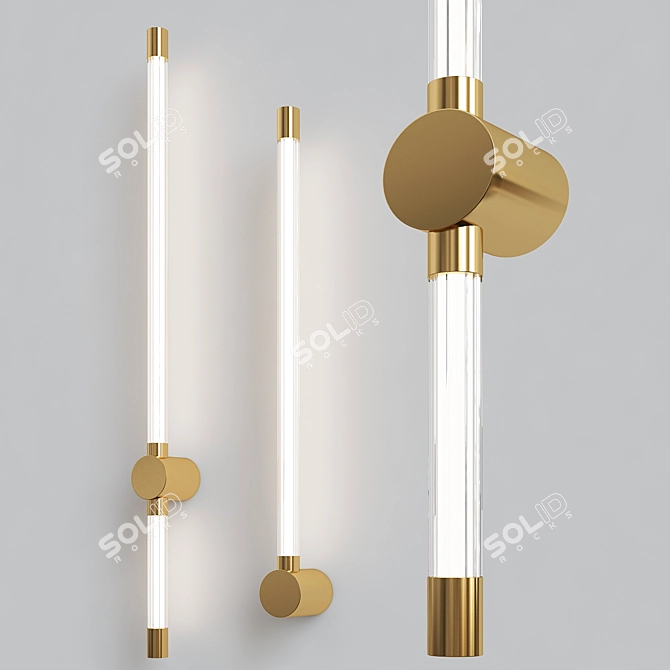 Minimalist BIRTA Wall Lamps 3D model image 1