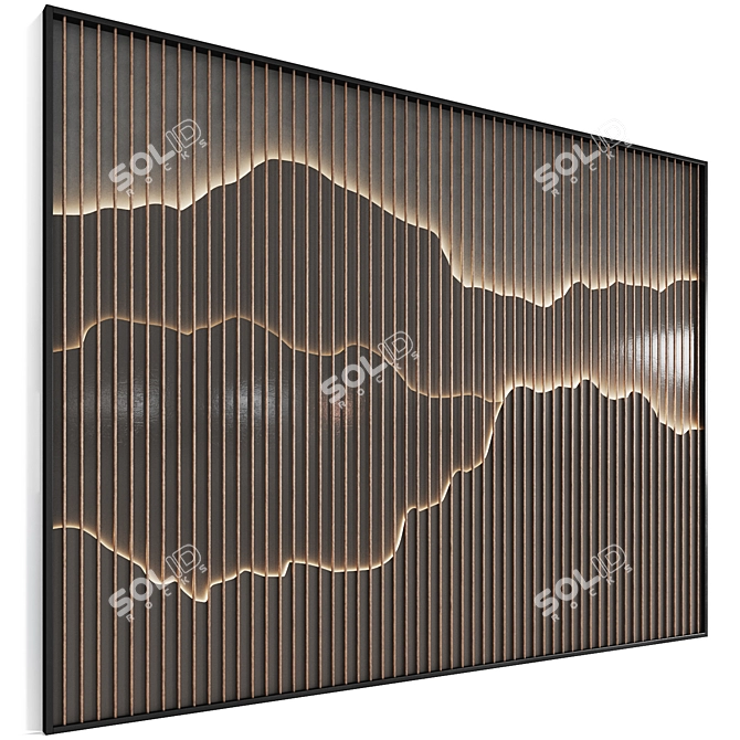 Decorative Wall Panel Set 3D model image 2