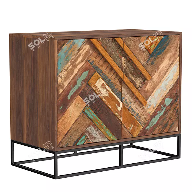 Krabi Loft Dresser with TS Wrapped Glass 3D model image 1