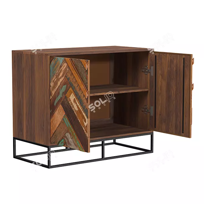 Krabi Loft Dresser with TS Wrapped Glass 3D model image 2