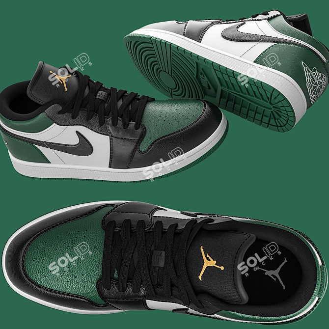Jordan Low Green 3D Model 3D model image 2
