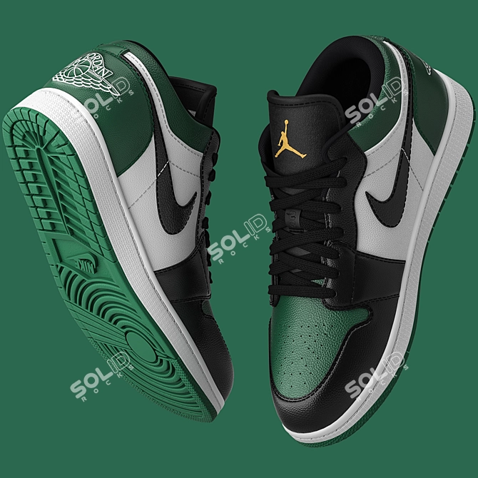 Jordan Low Green 3D Model 3D model image 4