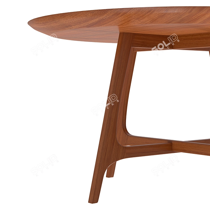 Round Larsen Dining Table 3D model image 4