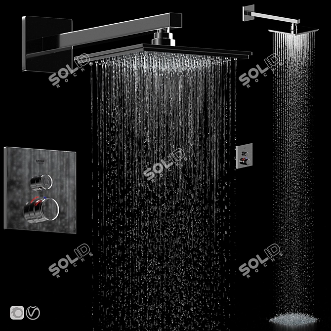 Ultimate Refreshment GROHE Shower 3D model image 1