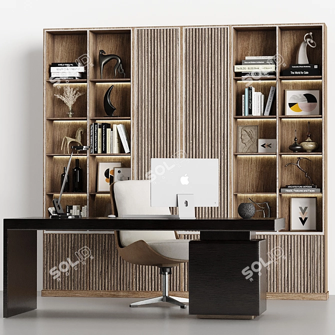Sleek Office Setup Bundle 3D model image 3