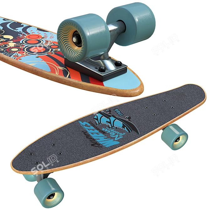 Skateboard 2013 Model Kit 3D model image 6