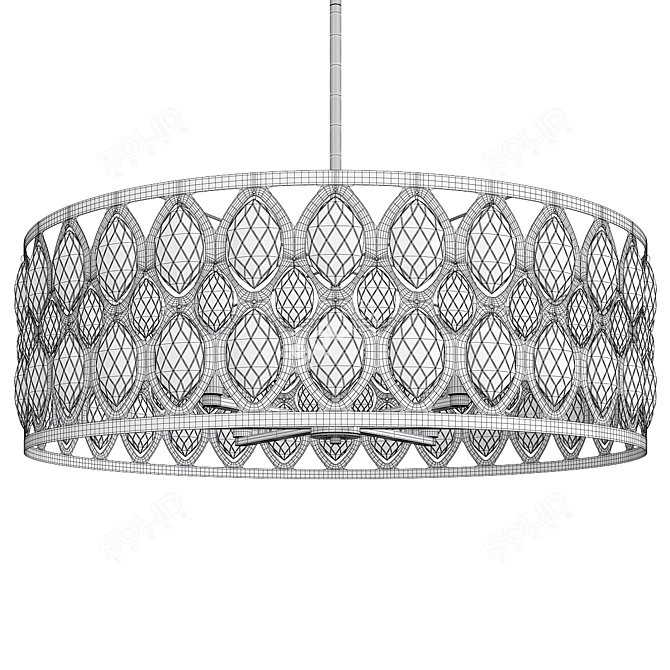 Dealey 8-Light Chandelier by Z-Lite 3D model image 2