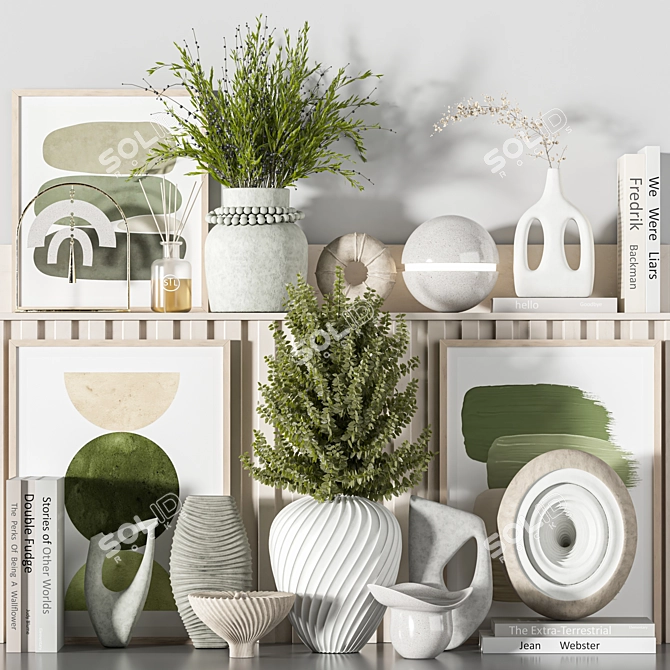 High-Quality Decor Set Model 3D model image 1