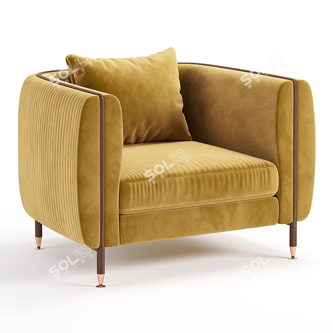 Modern Barlow Armchair Design 3D model image 1