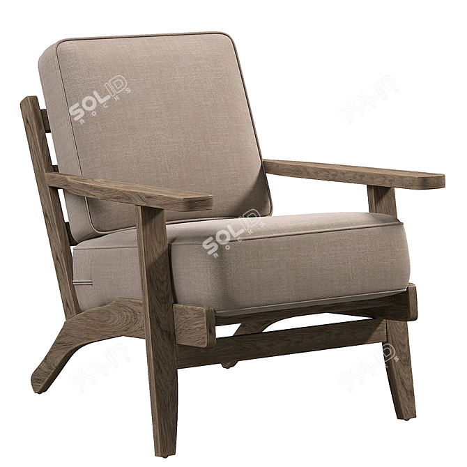 Modern Accent Chair - 3D Model 3D model image 3
