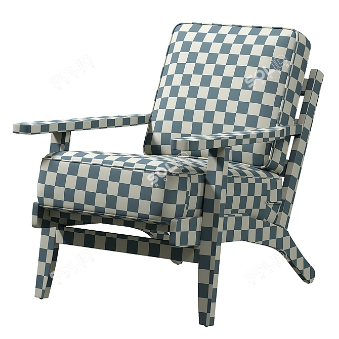 Modern Accent Chair - 3D Model 3D model image 6