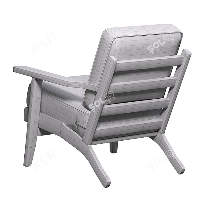 Modern Accent Chair - 3D Model 3D model image 7