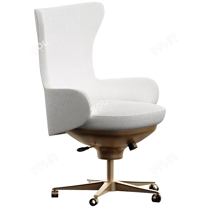 Giorgetti Genius Guest Armchair, V-Ray Compatible 3D model image 1