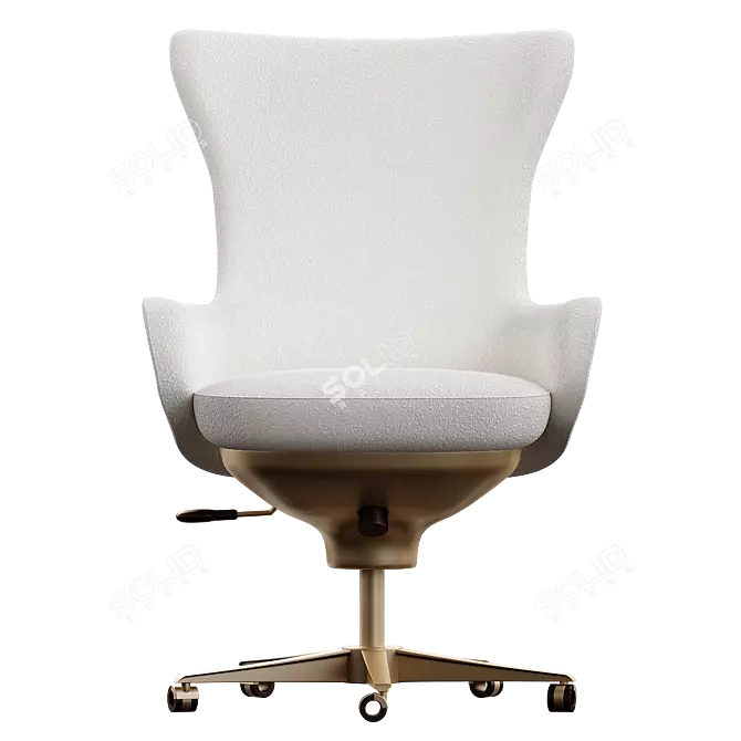 Giorgetti Genius Guest Armchair, V-Ray Compatible 3D model image 2