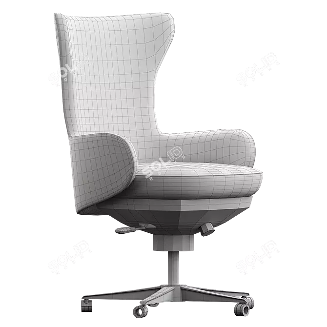 Giorgetti Genius Guest Armchair, V-Ray Compatible 3D model image 5