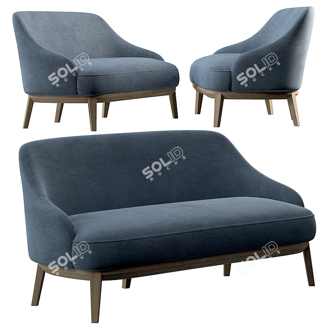 Modern PARLA ATLAS Sofa 3D model image 2