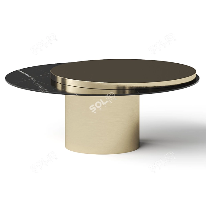 Steel Move Coffee Table Set 3D model image 1