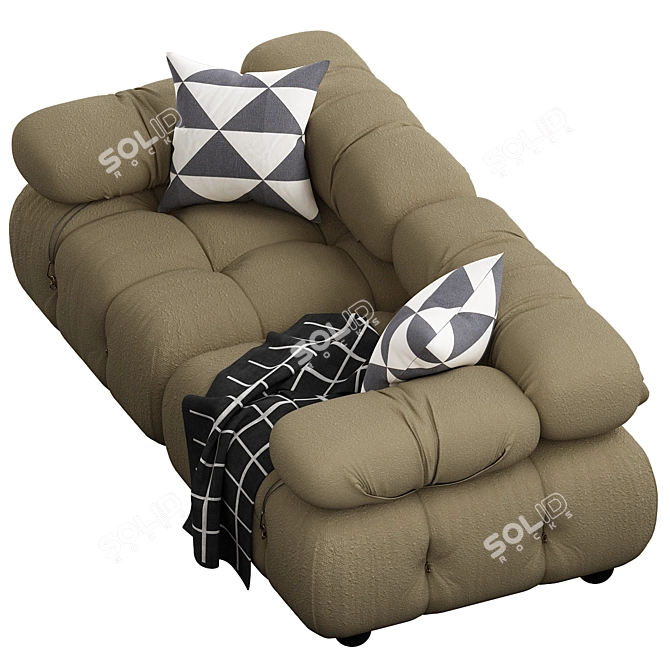 Modern Luxury Camelonda Sofa 3D model image 3