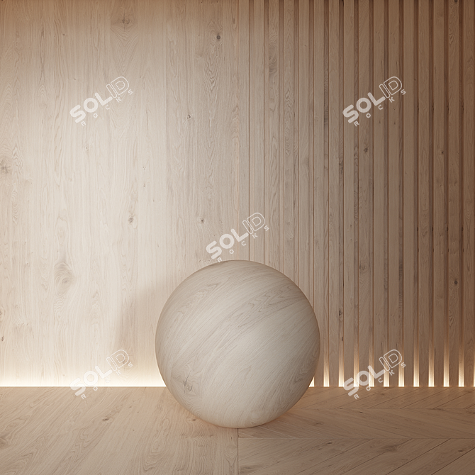 Seamless Wood Material Render Package 3D model image 3