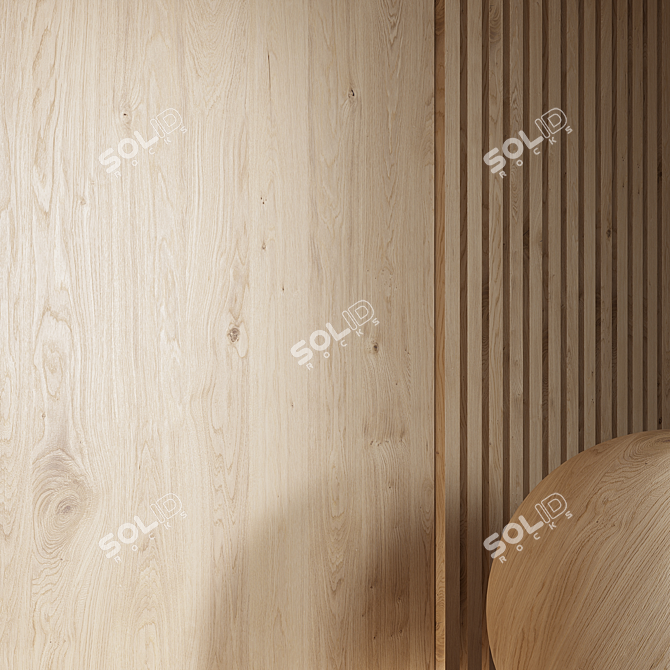 Seamless Wood Material Render Package 3D model image 4