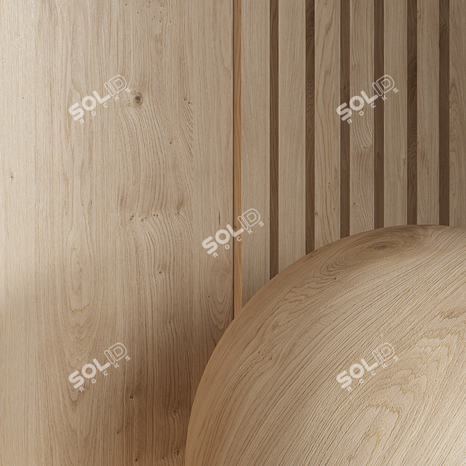 Seamless Wood Material Render Package 3D model image 5