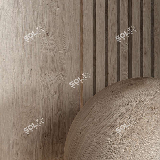 Seamless Wood Material Render Package 3D model image 6