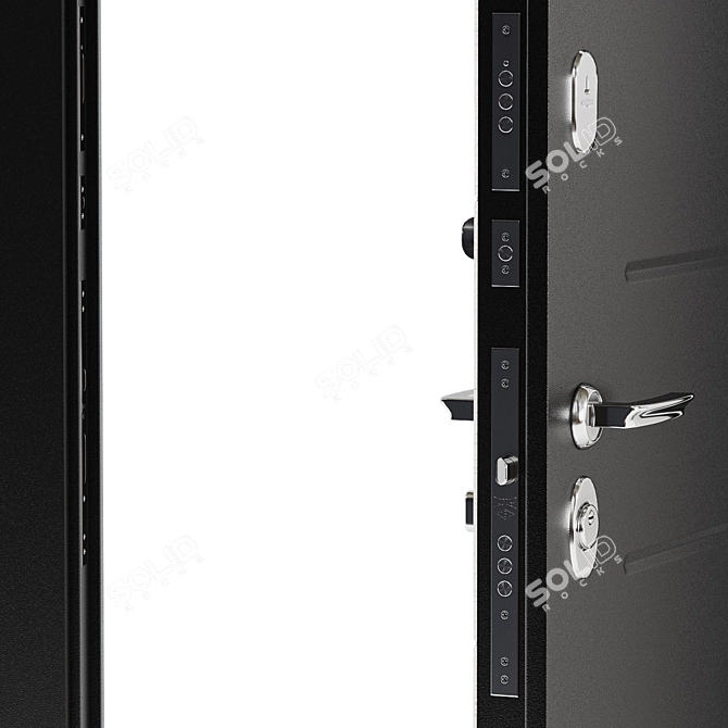 Metal Entry Door "Born 3D model image 2