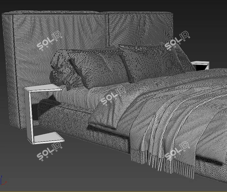 Contemporary Loca Loft Bed 3D model image 3