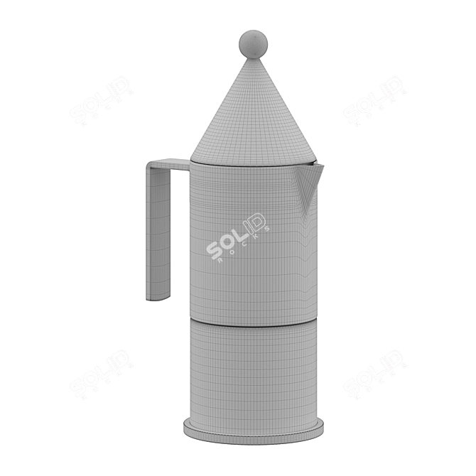 Alessi Conica Espresso Maker 3D 3D model image 4
