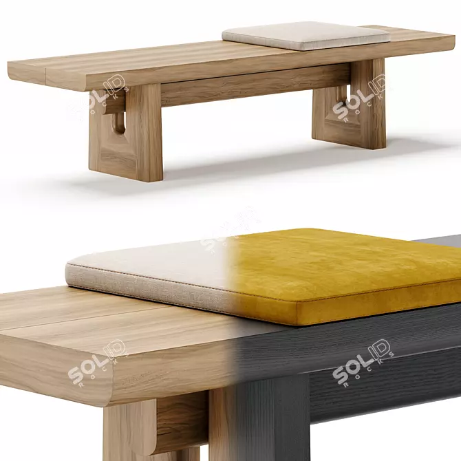  NARA Bench by Poliform 3D model image 6