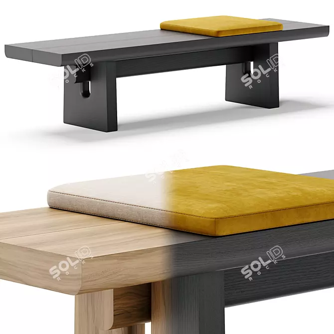  NARA Bench by Poliform 3D model image 7