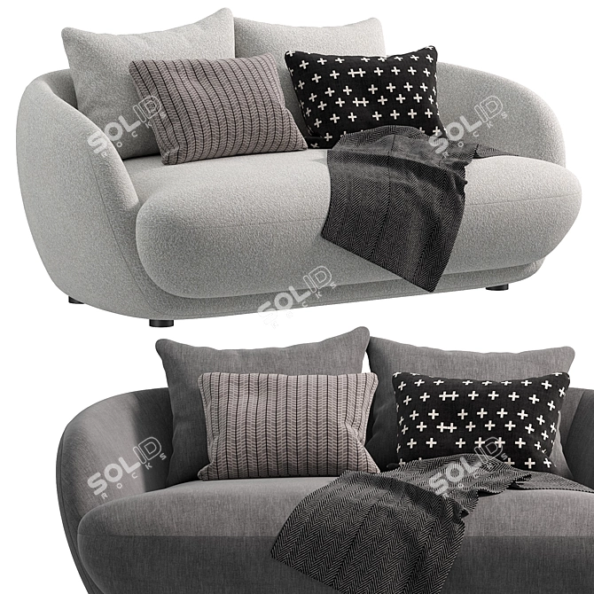 2015 Alpine Sofa in Corona 3D model image 1