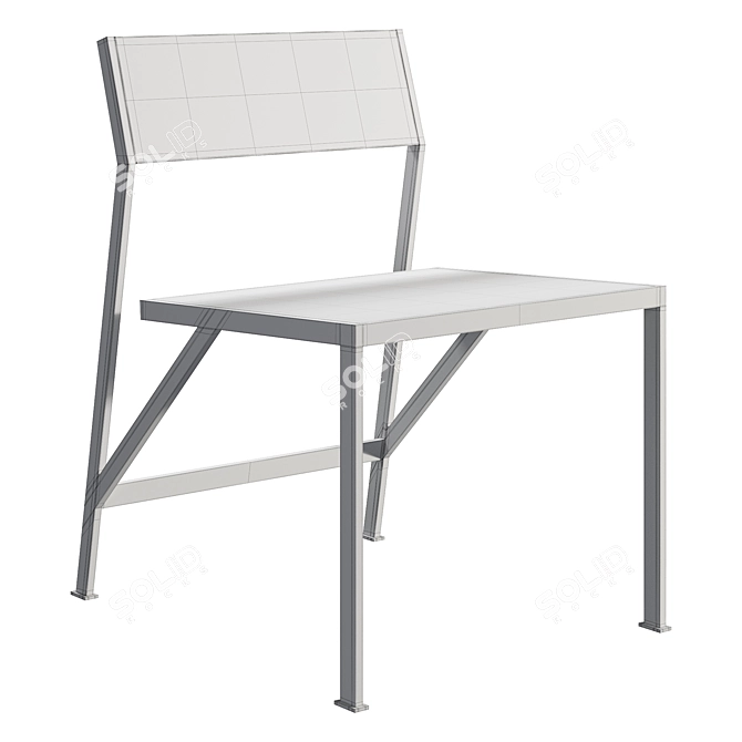 Sleek Noir Chair: Modern Elegance 3D model image 2