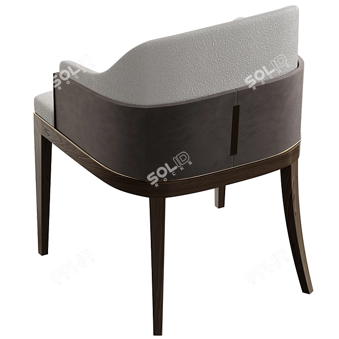 Modern Wolfe Dining Chair Design 3D model image 2