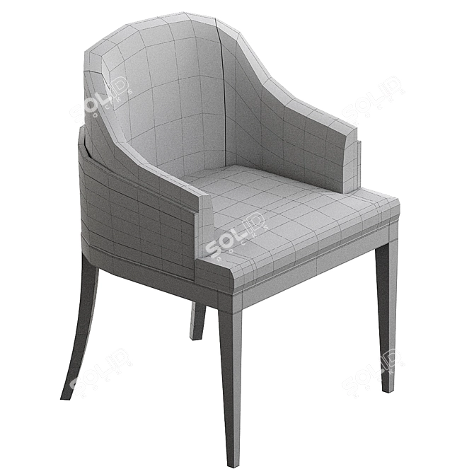 Modern Wolfe Dining Chair Design 3D model image 3