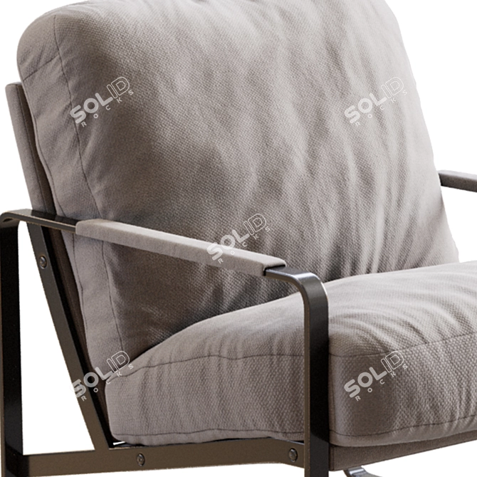 Walter Knoll Fabricius Armchair Model 3D model image 2
