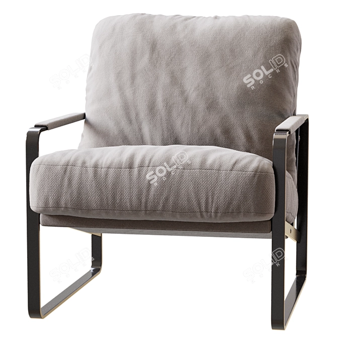 Walter Knoll Fabricius Armchair Model 3D model image 3