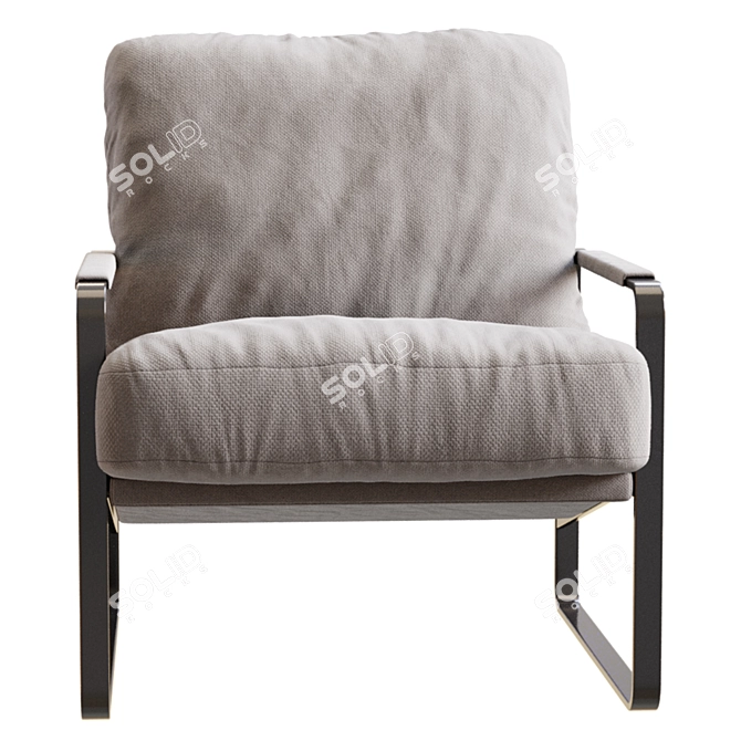 Walter Knoll Fabricius Armchair Model 3D model image 7