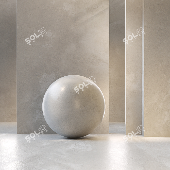 High-Quality PBR Concrete Textures 3D model image 1